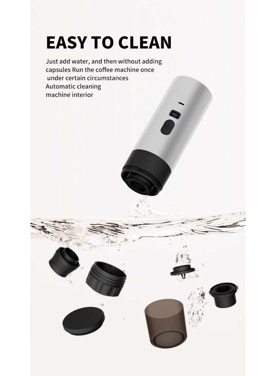 Portable Espresso Machine - 2-in-1 7500mAh USB-C
