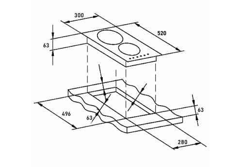 VD30 HBC3002007 Ceramic hob