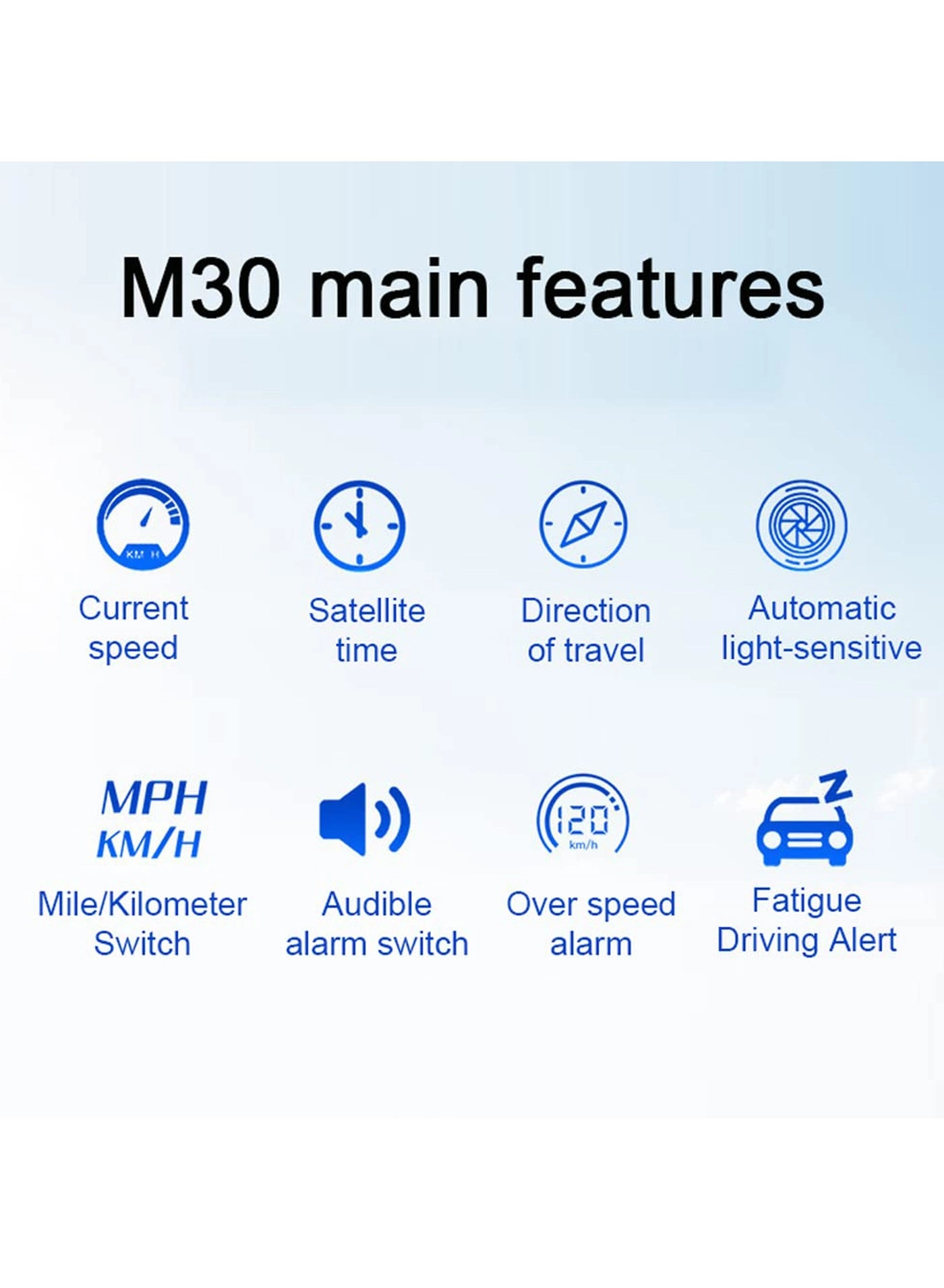 Headsup Display - LED Digital Speedometer MPH/KMH