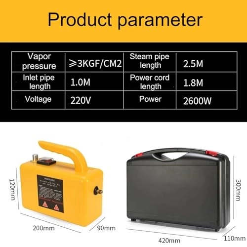 High pressure steam cleaning machine - 6kg/c㎡