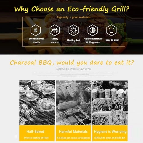Smokeless BBQ Grill Kebab Machine - 42.5x25.5cm