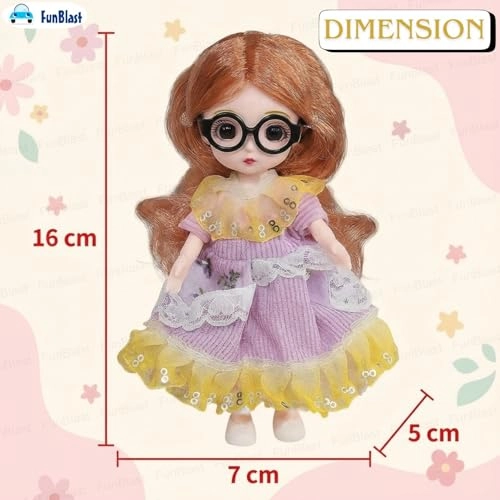 Fashion Doll - Long Hair Glasses Korean Ages 3+