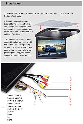 Flip Down Unit - 13.3 Inches