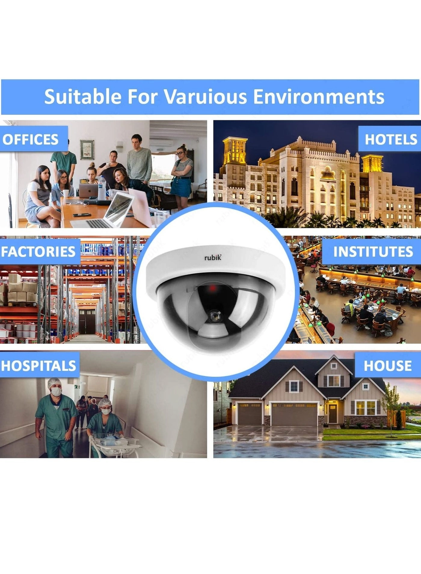 Dummy CCTV Dome Camera - Indoor