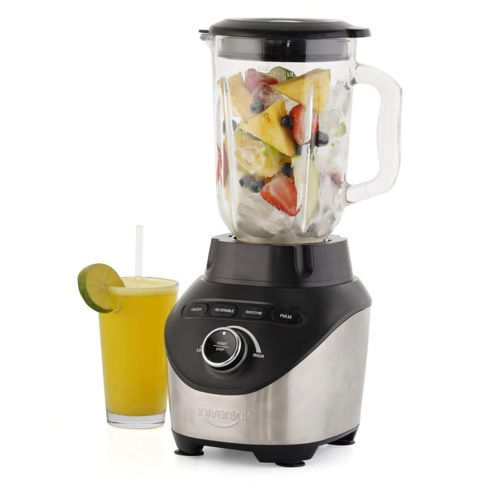 Universal Turbo Elite Max - Glass Pitcher 3 Speed Settings 6 Stainless Steel Blades
