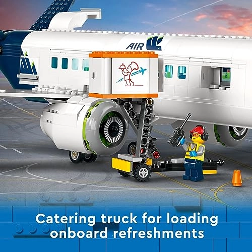 City Passenger Aeroplane (60367) - Large Plane Model 9 Minifigures
