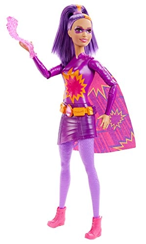 Barbie Fire Super Hero Doll - Purple hair streaked with orange Translucent purple power piece