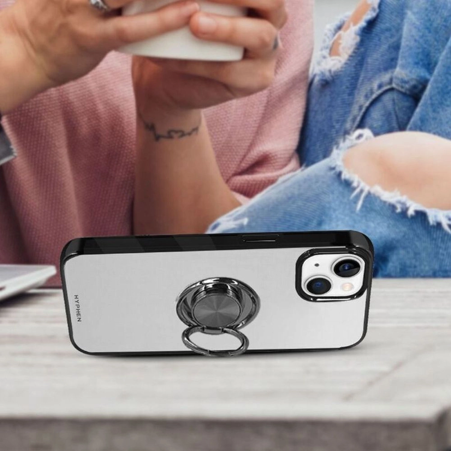 Ring Case - Black for Iphone 14