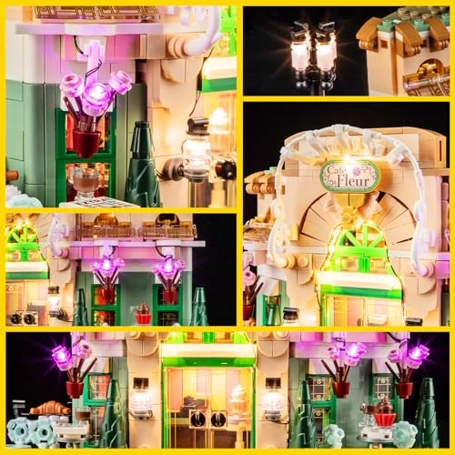 Light Kit for LEGO Icons French Cafe 10362 - Plastic 1