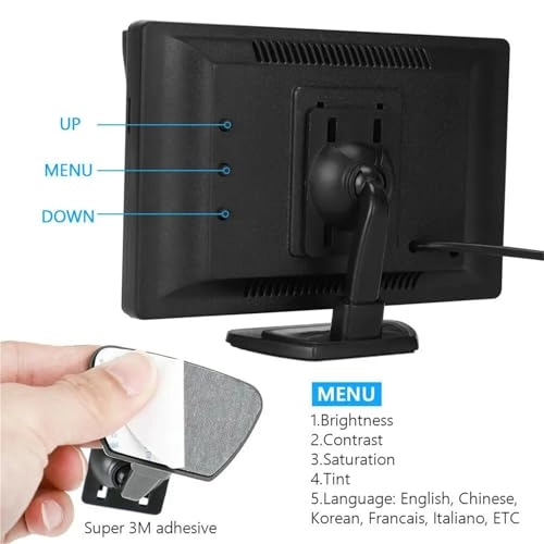 5" LCD Screen Monitor - Night vision 8PIN 800x480