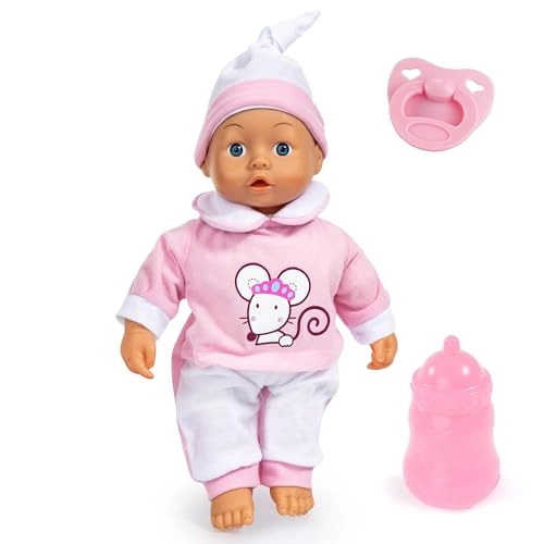 Bayer Design Interactive Baby - 14" Pink Mouse Ages 18+