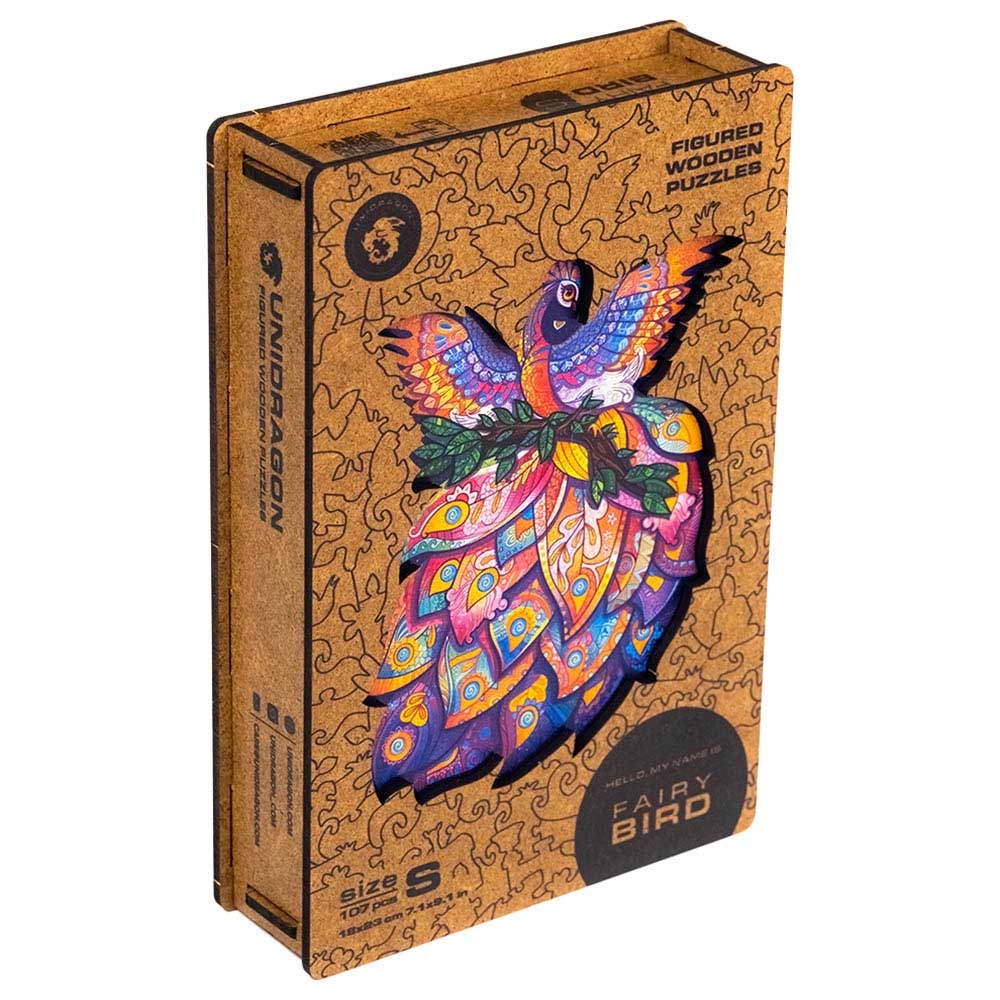 Unidragon Fairy Bird Wooden Puzzle (4107390-BIRD_S) - 107 pcs