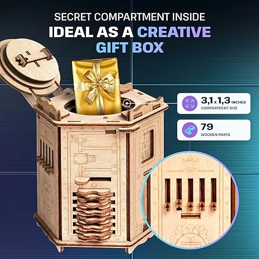 Fort Knox PRO - Escape Room in a Box Wooden Puzzle