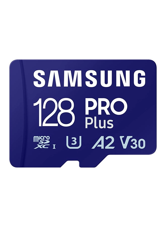 Samsung PRO Plus microSD Card - 128 GB + SD Adapter
