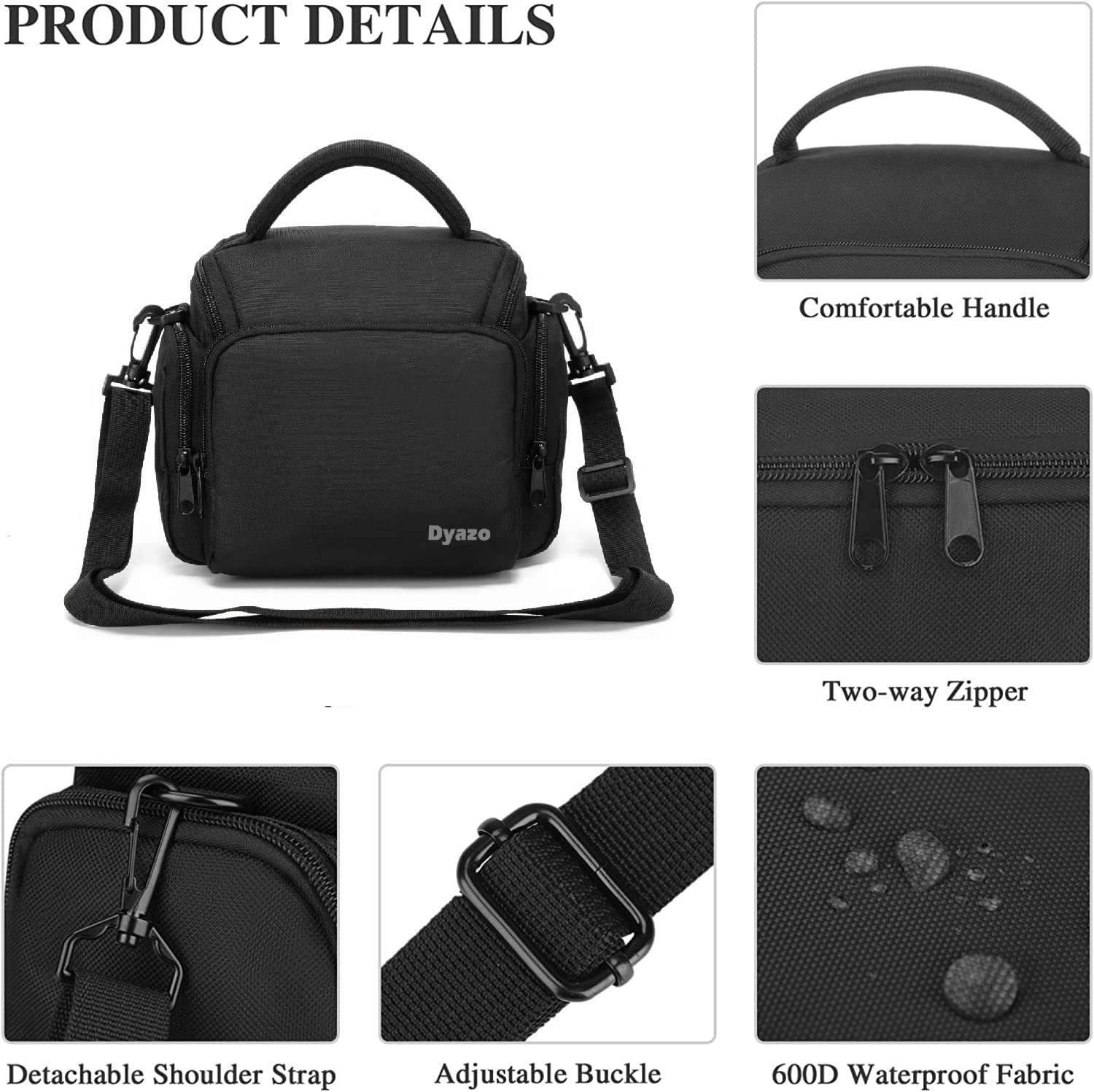 Camera Bag - 26 x 15 x 20 Centimeters Cameras (SLR/DSLR)