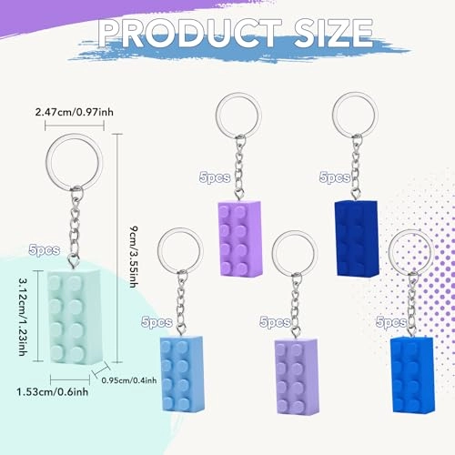 Brick Keychain Set