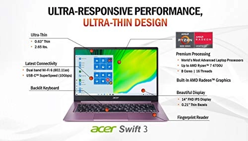 Swift 3 SF314-42-R3U5 - 14'' Ryzen 7 4700U 16GB DDR4 512GB SSD