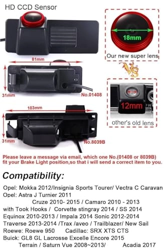 Rear View Camera - Night Vision 1280 x 720 pixels