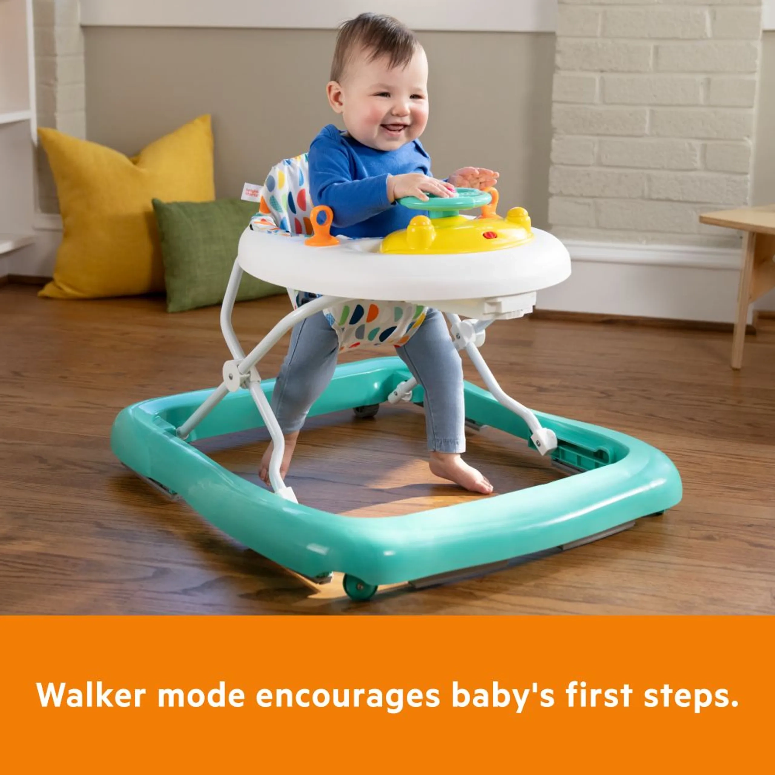 Ready to Roll Lights & Sounds Walker - Light Blue 6 months