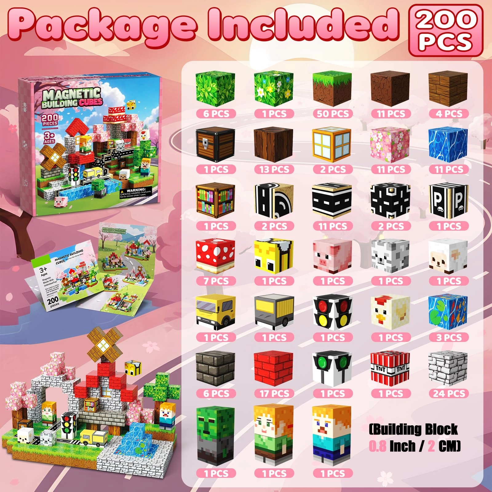 Magnetic Blocks - 200pcs