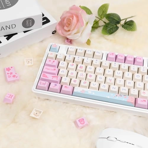 133 Keys Sakura Keycaps - Wired