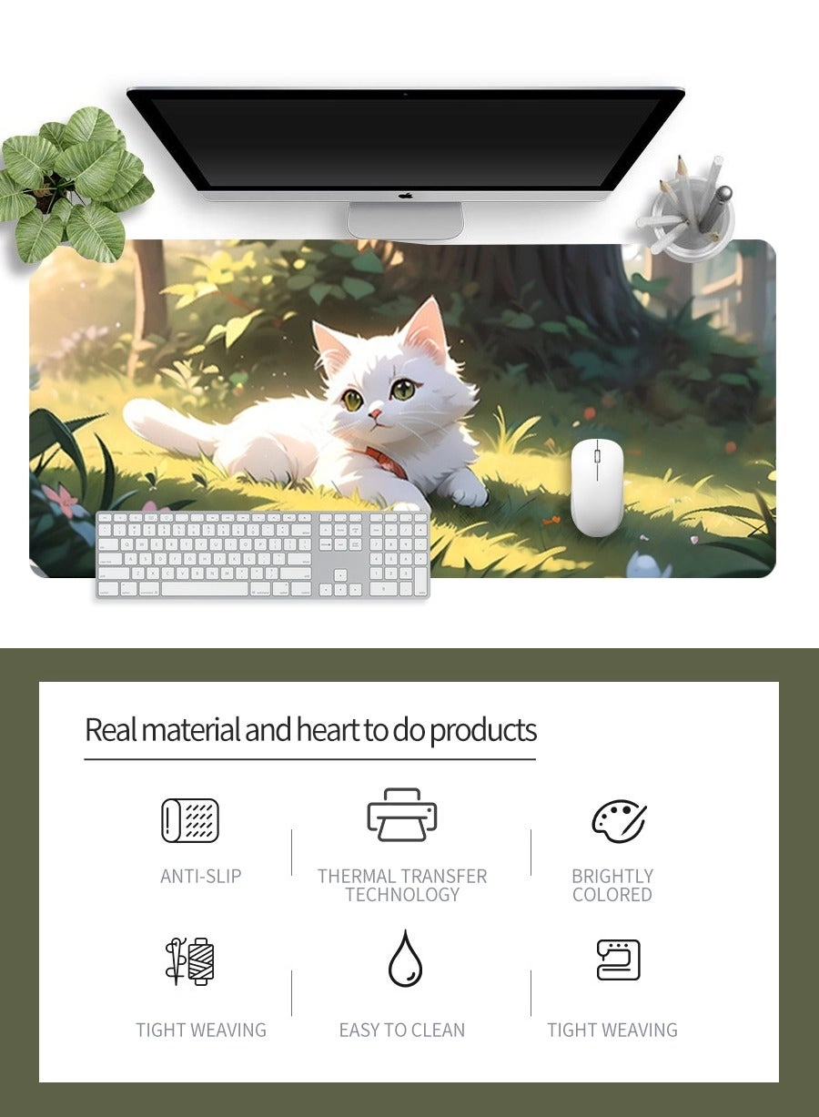 Anime Large Rubber Gaming Mouse Pad - 80x30 cm