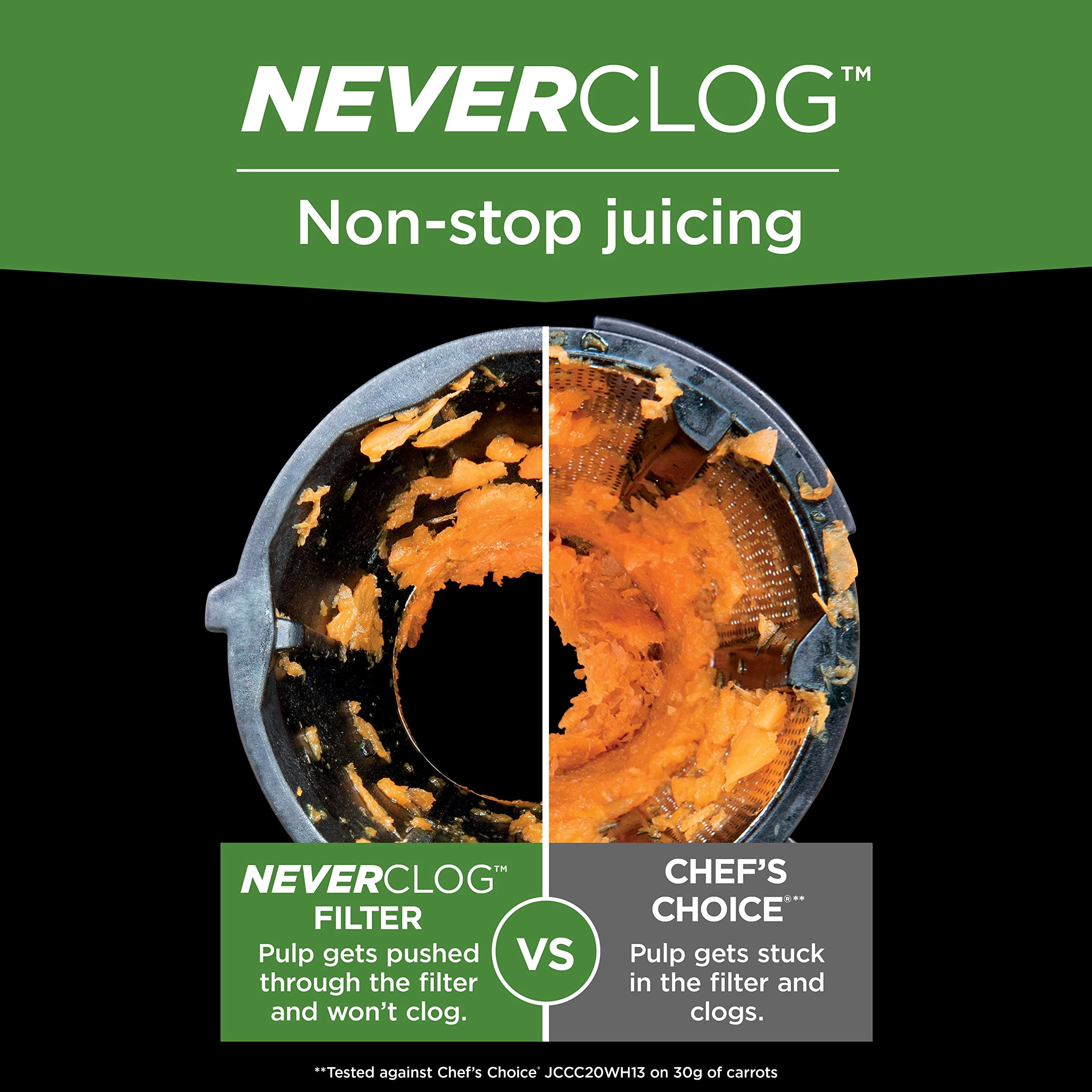 NeverClog Cold Press Juicer - 150 W 0.7 L