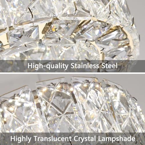 LED Ring Chandelier - min 3.9" to max 78"