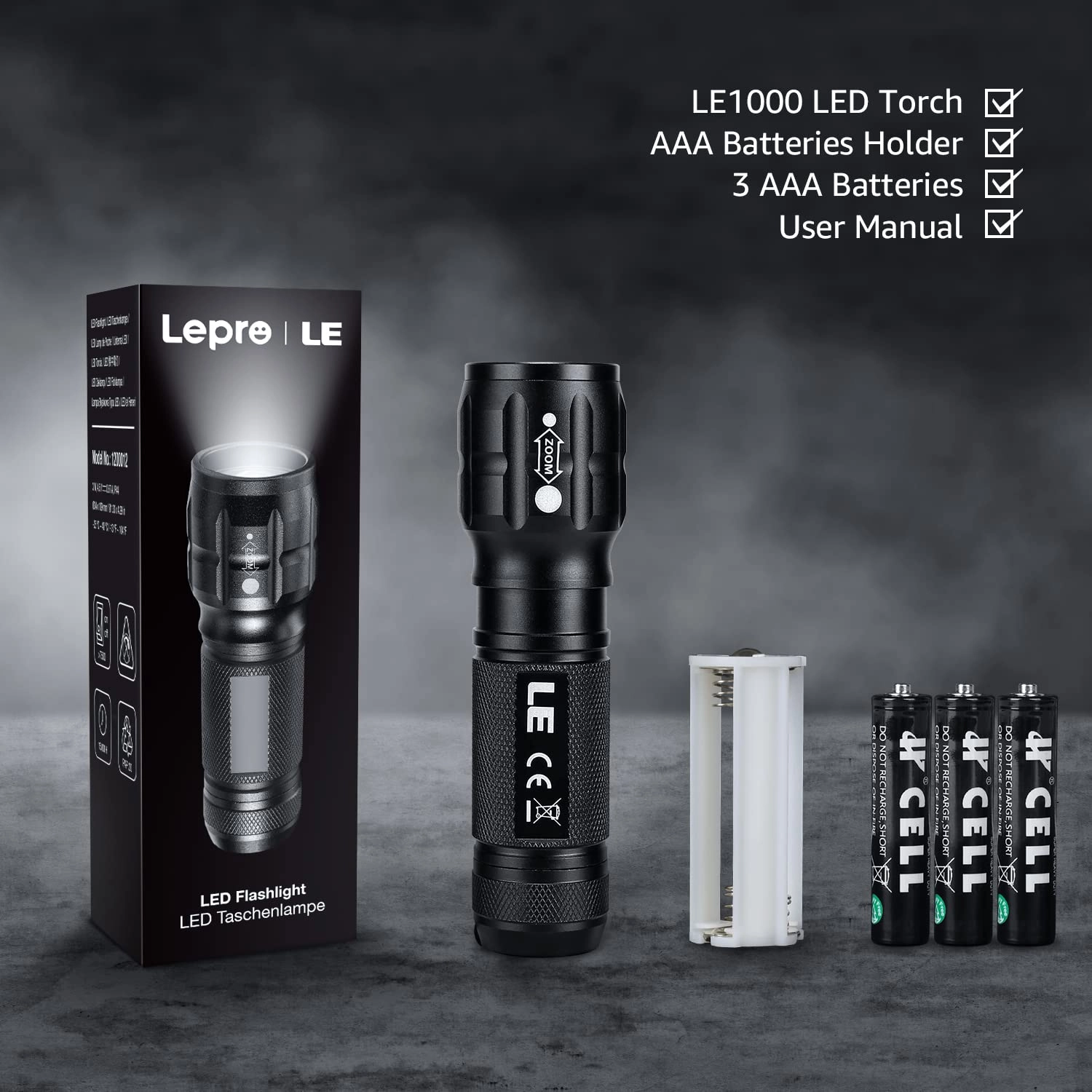 LE1000 Flashlight (140lm)