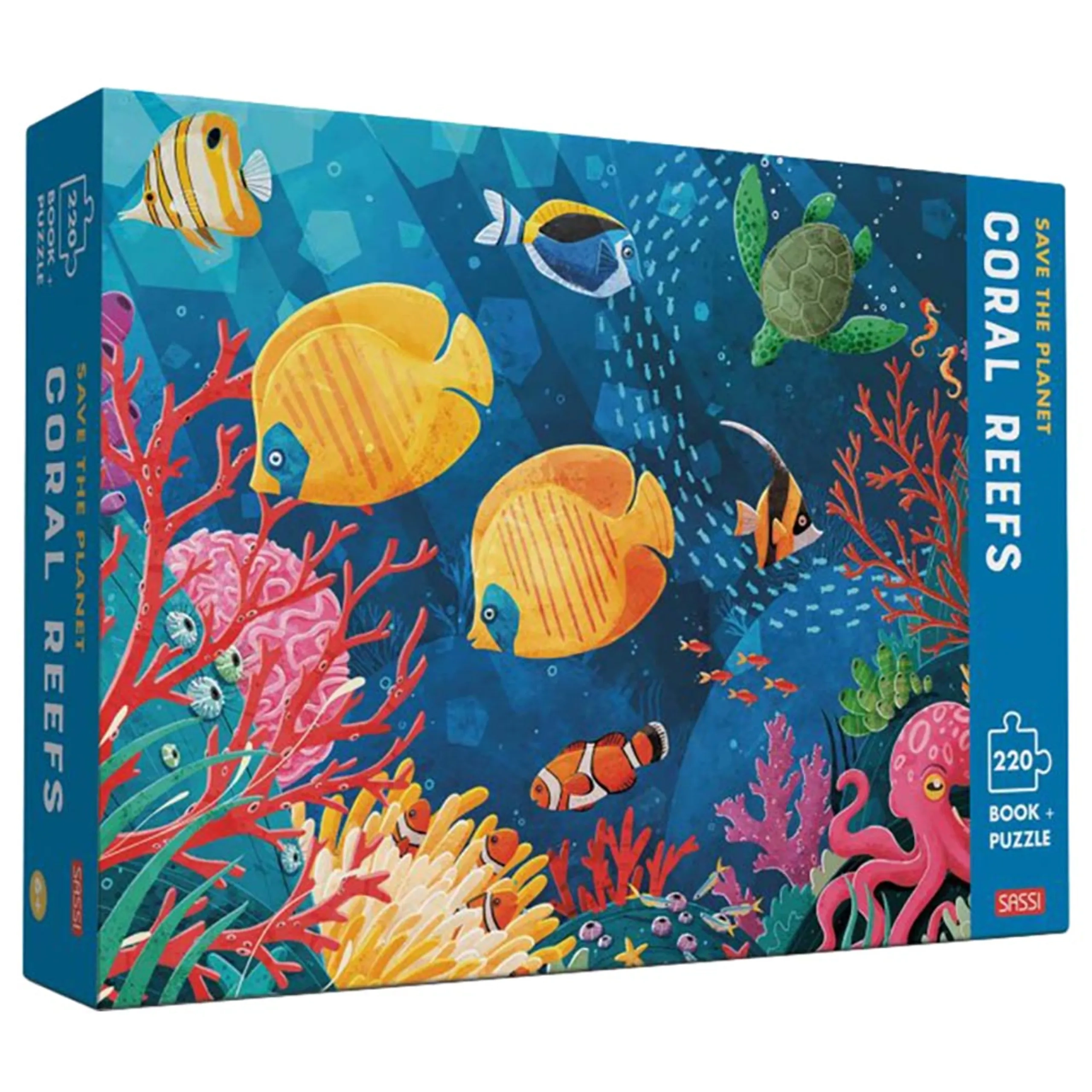 Sassi Junior Save The Planet The Coral Reef Puzzle (MD-9788830304789) - 220 pcs