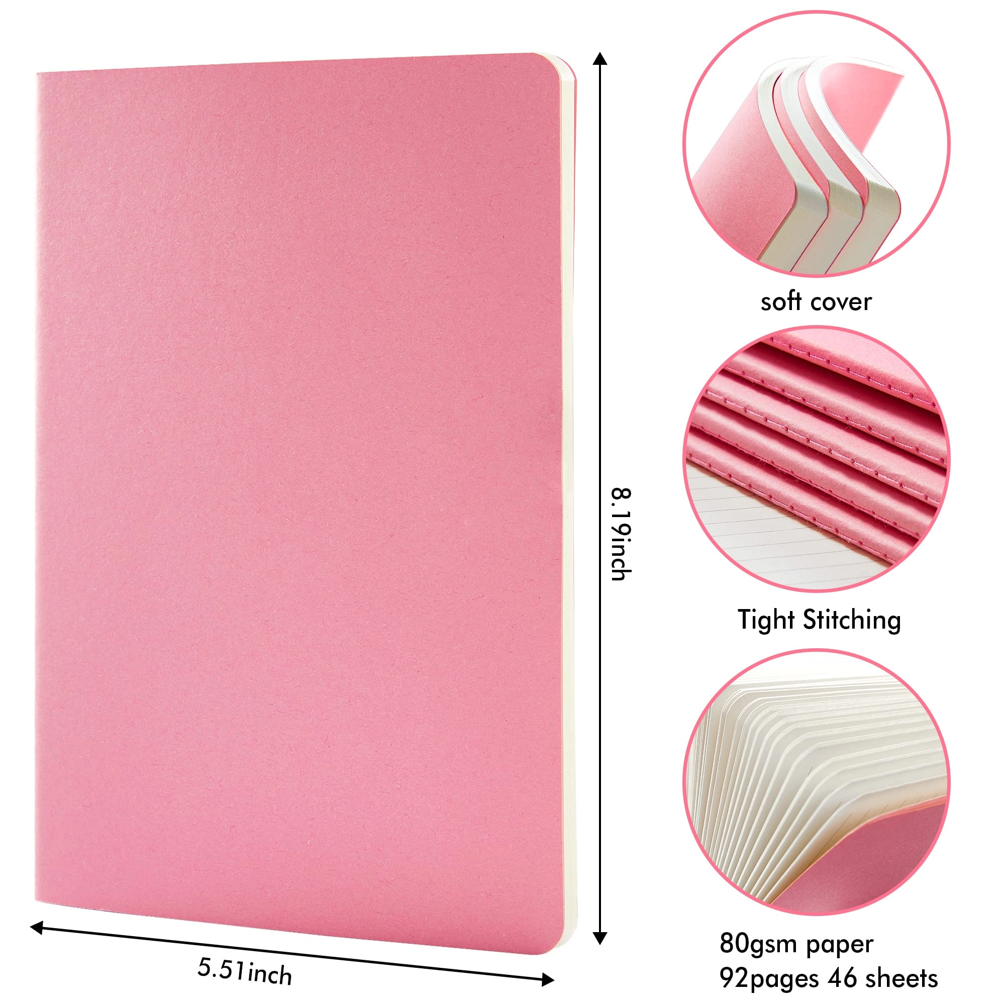 Soft Cover Notebook A5 Softcover - Lined 46 Sheets