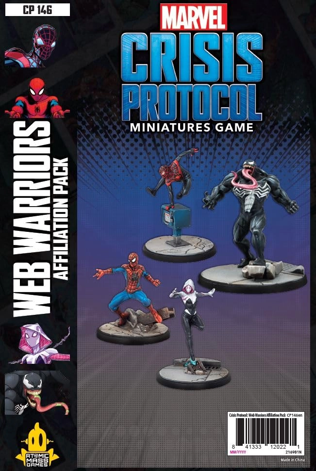 Marvel Crisis Protocol: Web Warriors Affiliation Pack - Miniatures Game