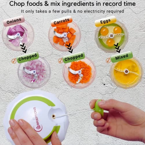 QuickPull Food Chopper - 4-Cup 3 blades