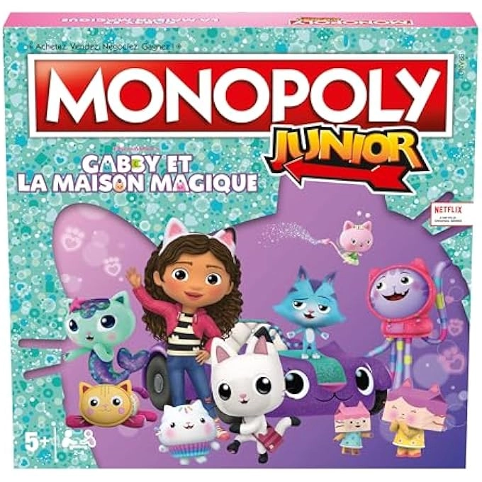 Monopoly Junior: Gabby and the Magic House (Gabby's Dollhouse) (French)