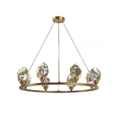 All Copper Ring Crystal Lights - 120cm