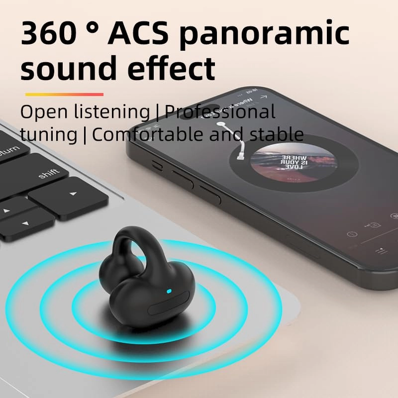 Wireless Bluetooth Earphone Clip V5.3 Wireless Earbud