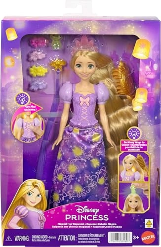 Rapunzel Fashion Doll - Glowing Hair Pascal Figure 7 Styling Accessories