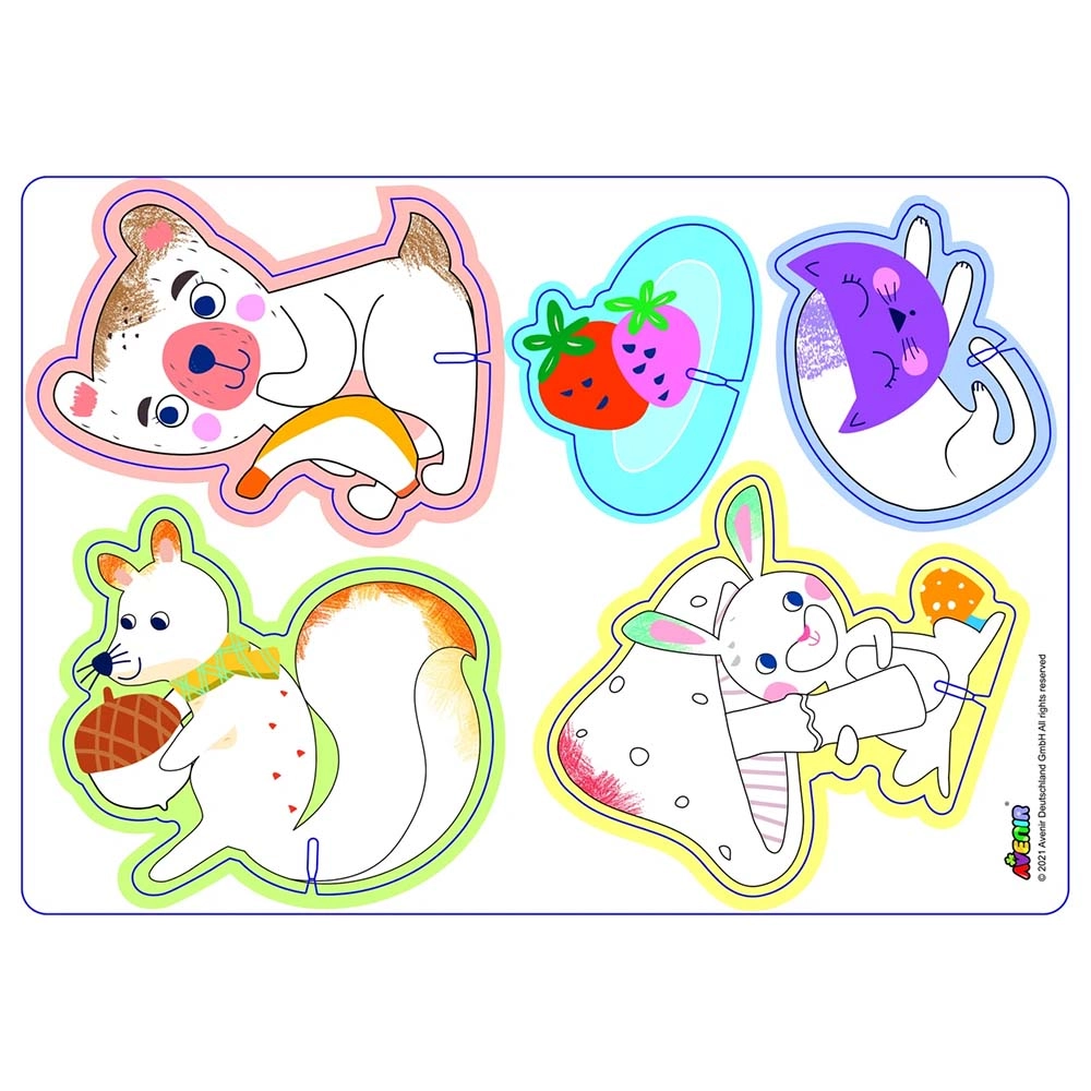 Crayon Activity Kit - 12x beeswax crayons 3D scene