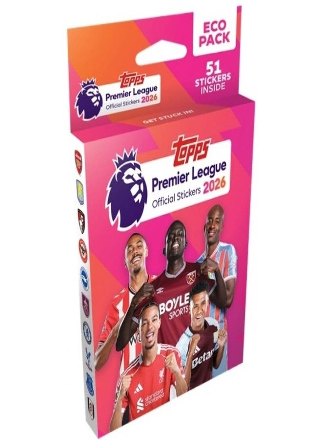 Topps Premier League Sticker Book Mega Pack 108 pcs