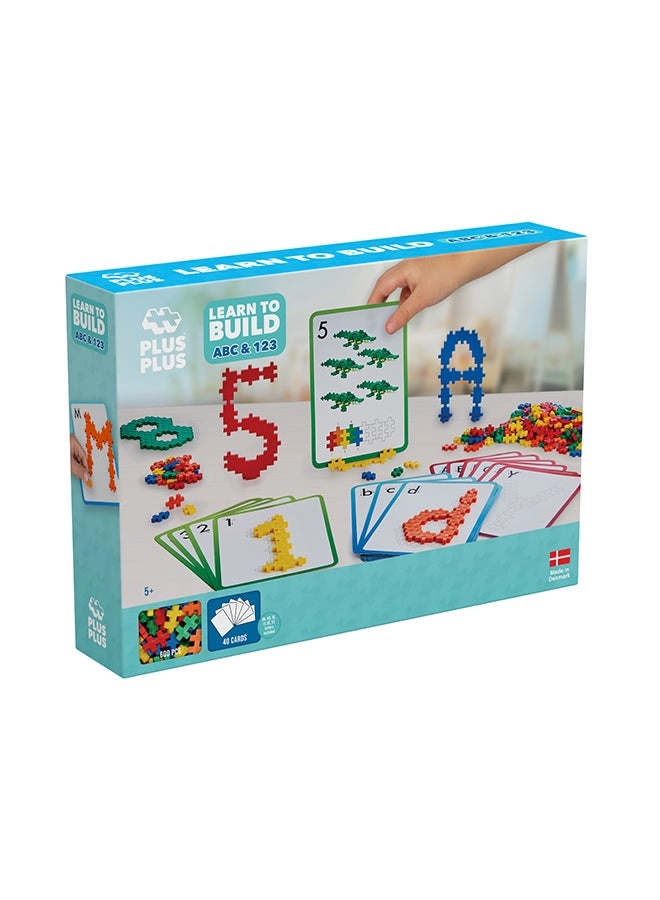 Learn to Build ABC & 123 - Construction 600 pcs