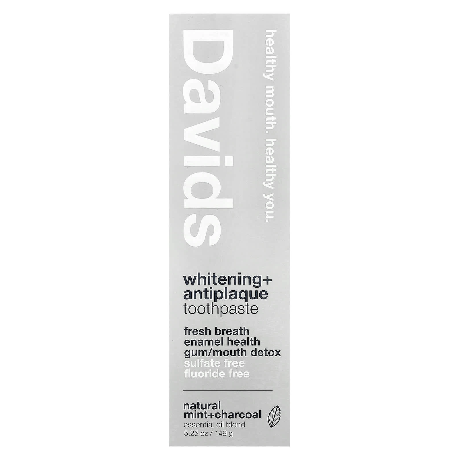 Whitening + Antiplaque Natural Mint + Charcoal Toothpaste 149 g