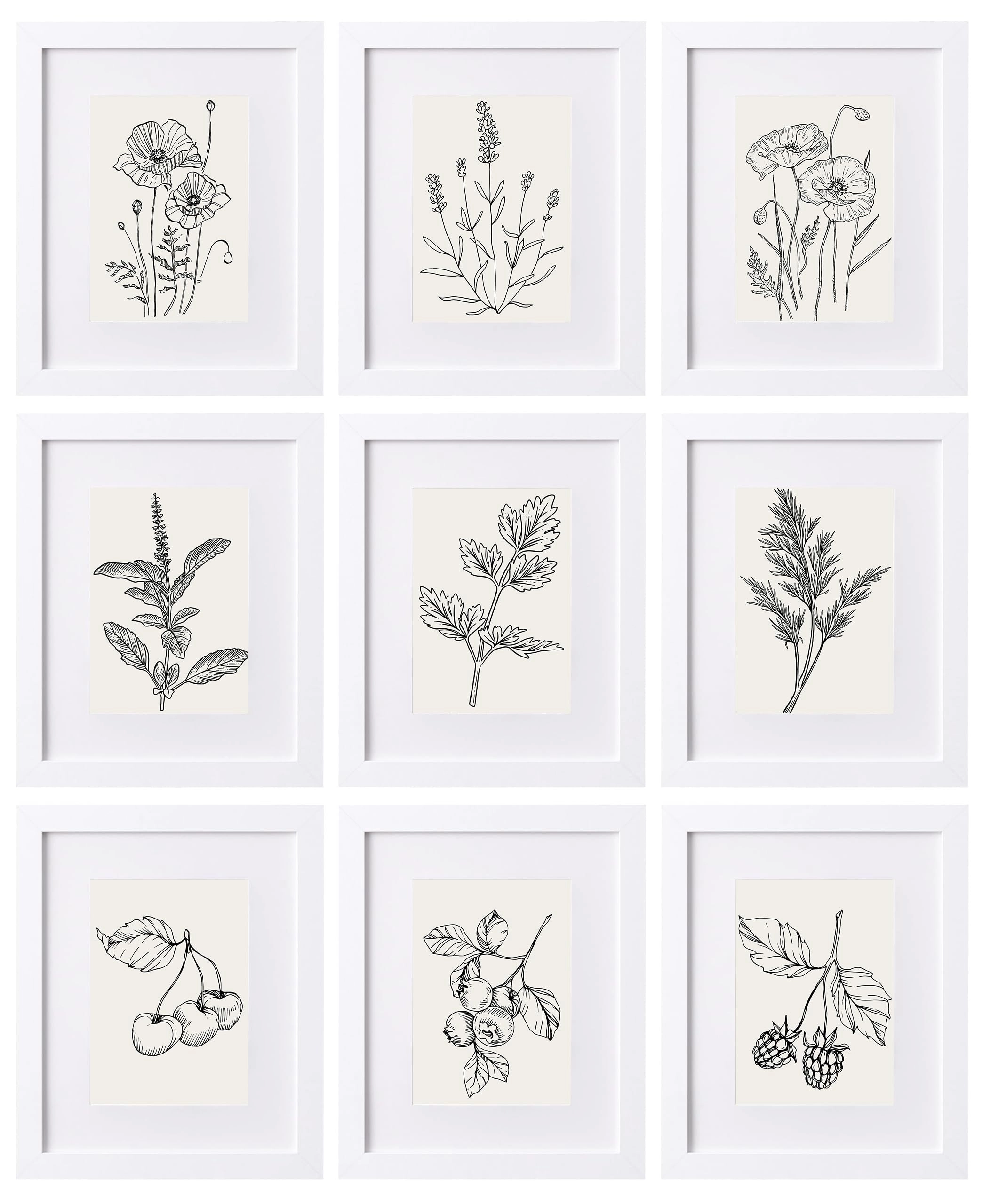 eletecpro Gallery Wall Frame Set - 8x10 for 5x7