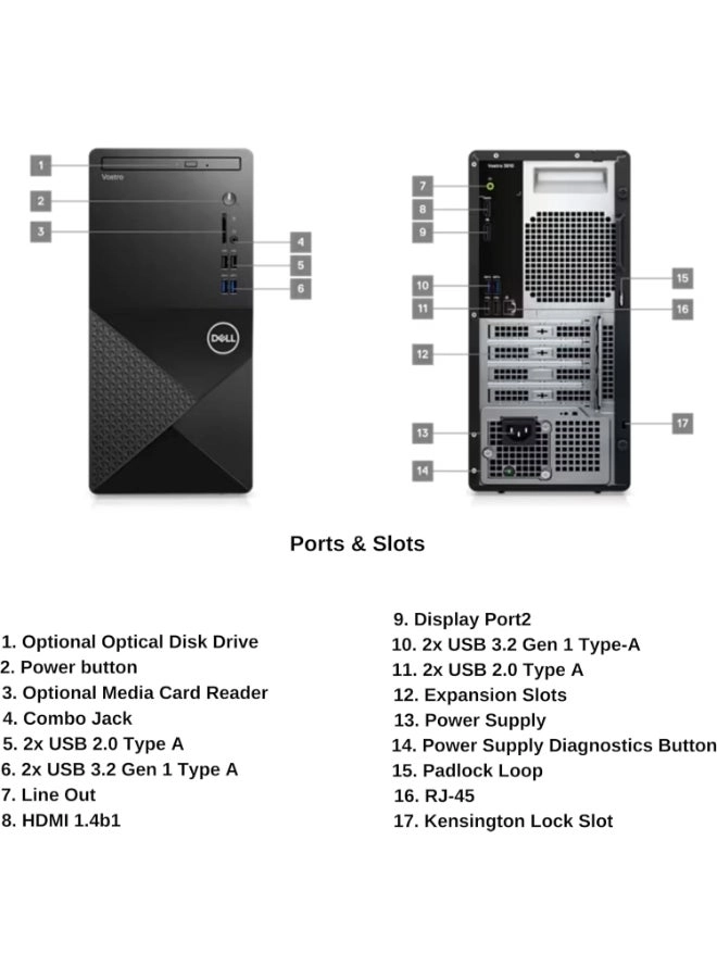 Vostro 3910 - i3-1215U 8GB 1256GB