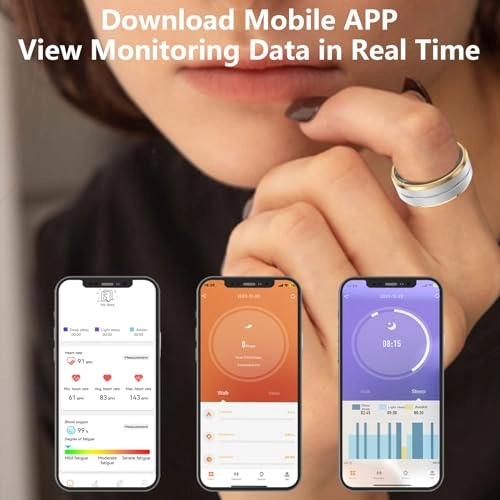 Smart Ring - Fitness and Health Tracker IP68 Waterproof