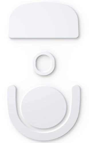 SmoothGlide PTFE Rounded Replacement Mouse Skates - White G Pro X 2