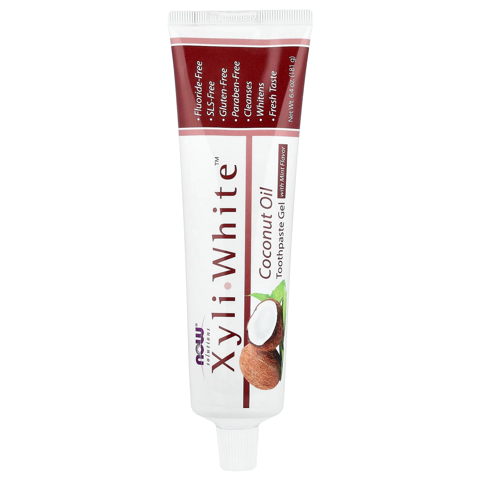 NOW Foods XyliWhite Gel Coconut Oil Mint Toothpaste 181 g