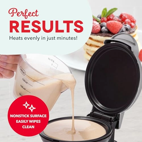 Mini Maker Electric Round Griddle - 4 Inch 350 watts Aqua