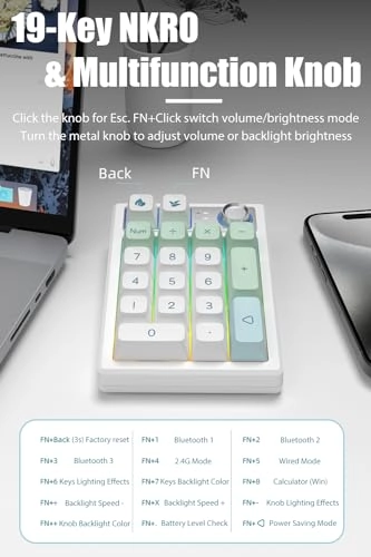 Numeric Keypad - Gasket-Mount Hot-Swap Tri-Mode