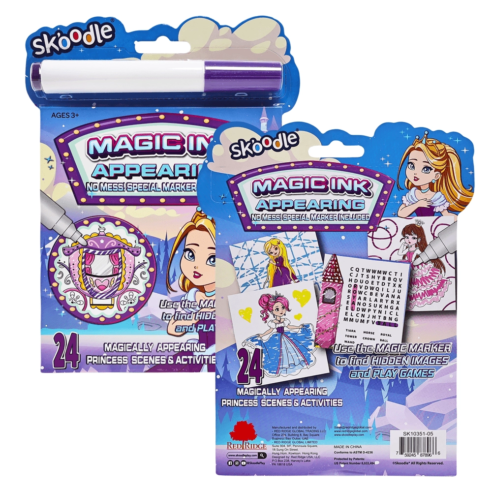 Princess Magic Ink Book With Marker - 3+ years