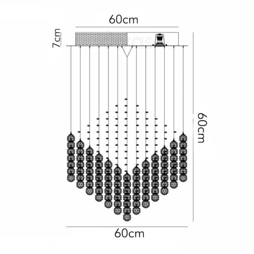 Ceiling Light Chandelier - Dimmable